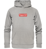 Sapperlot Supreme-Style Box Logo - Organic Basic Hoodie