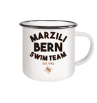 Marzili Bern Swim Team - Emaille Tasse (Black)