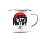 RunToTheHill Festival Outlaws 4 Life - Emaille Tasse