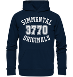 3770 Zweisimmen Simmental Originals - Organic Basic Hoodie