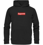 Sapperlot Supreme-Style Box Logo - Organic Basic Hoodie