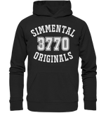 3770 Zweisimmen Simmental Originals - Organic Basic Hoodie