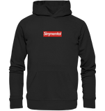 Simmental Supreme-Style Box Logo - Organic Basic Hoodie