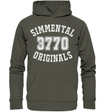 3770 Zweisimmen Simmental Originals - Organic Basic Hoodie