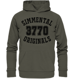 3770 Zweisimmen Simmental Originals - Organic Basic Hoodie